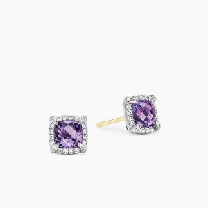 Petite Amethyst Earrings