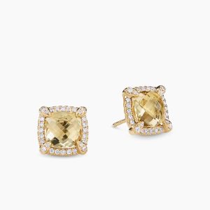 Champagne Square Earrings