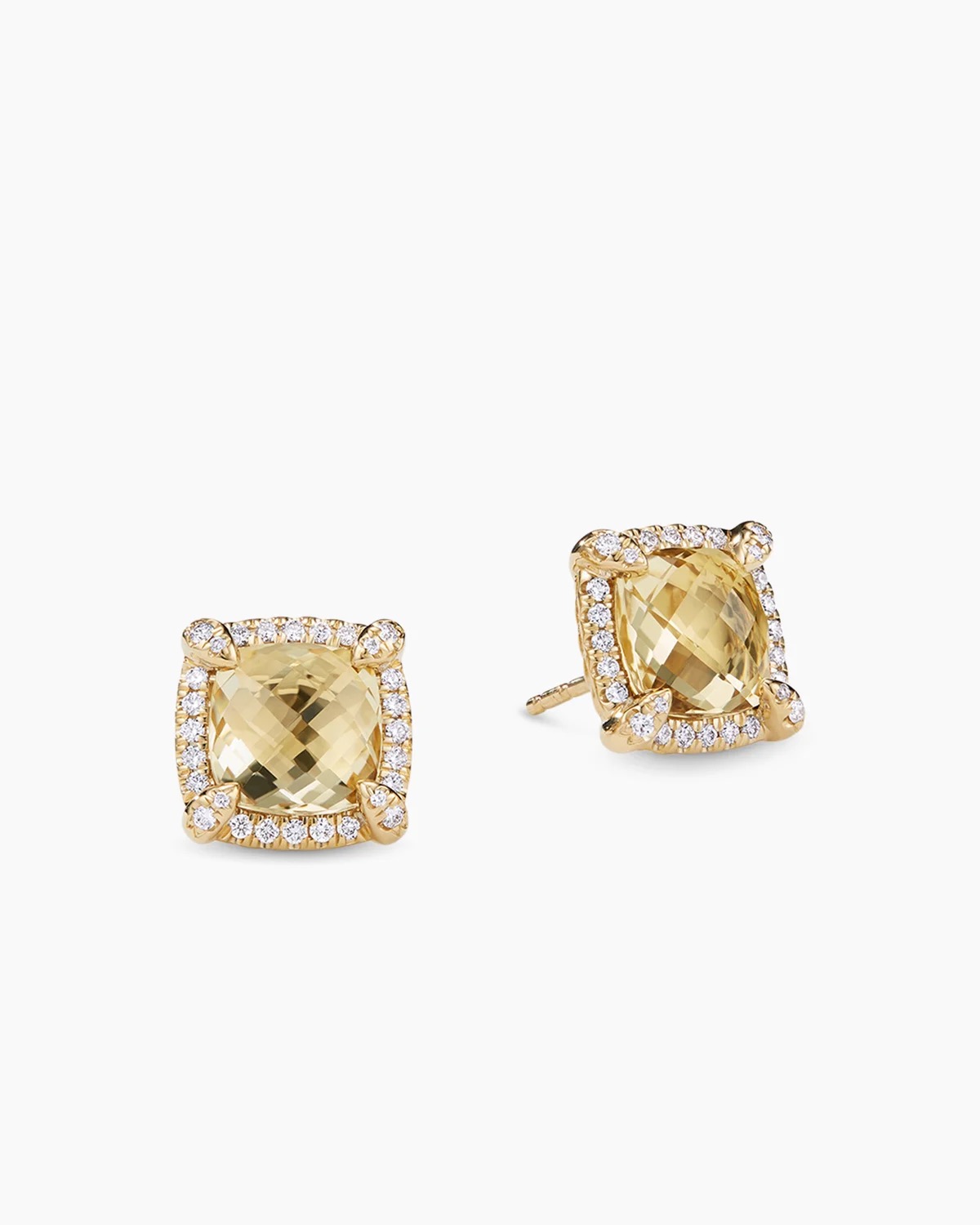 Champagne Square Earrings