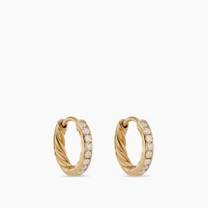Diamond Hoop Earrings
