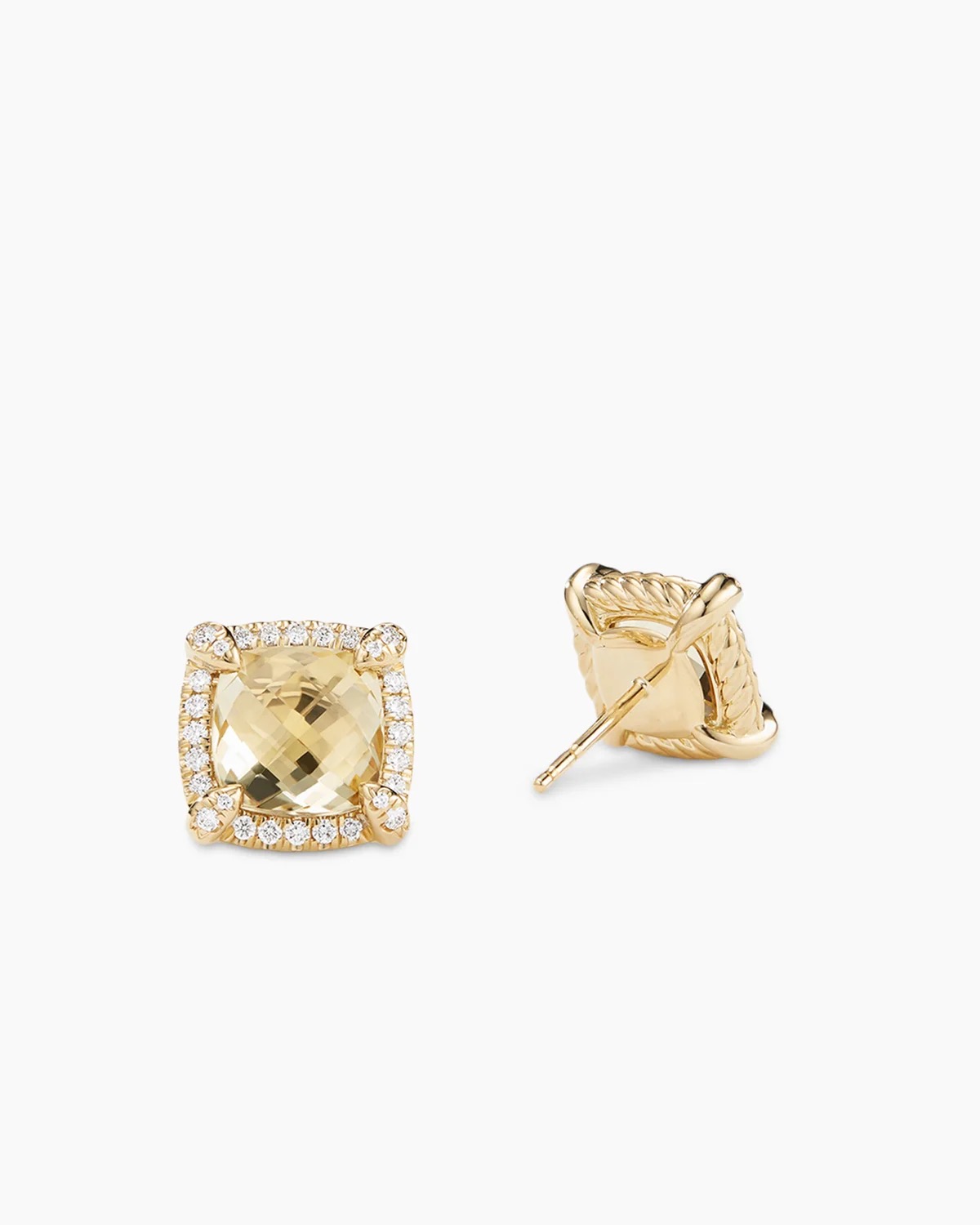Champagne Square Earrings