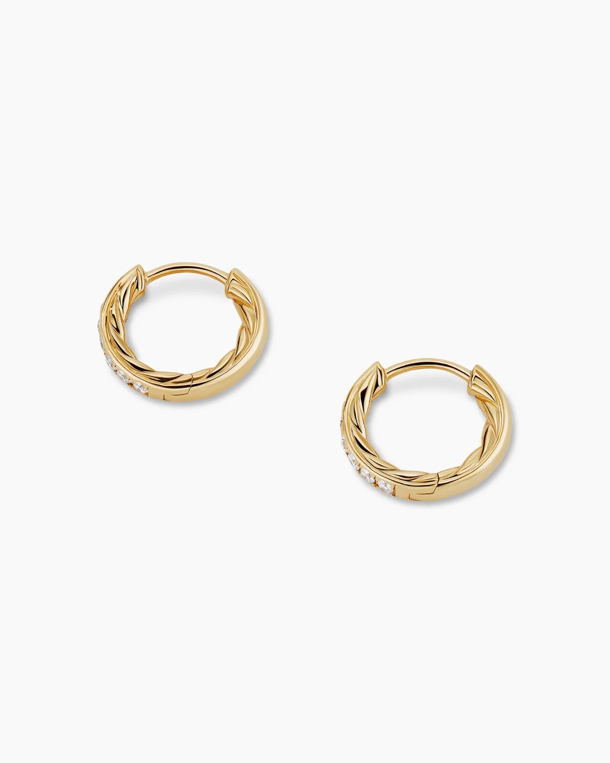 Diamond Hoop Earrings