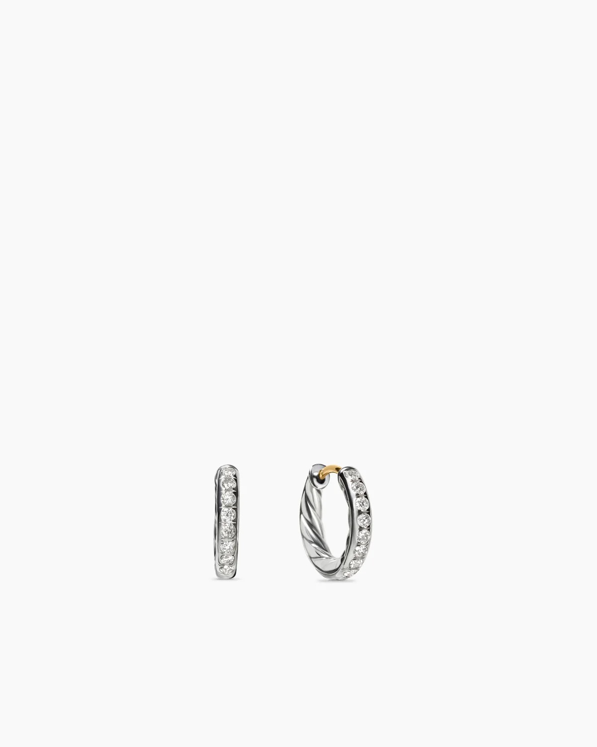 Diamond Hoop Earrings