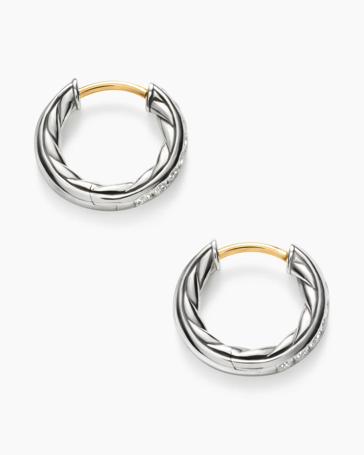 Diamond Hoop Earrings