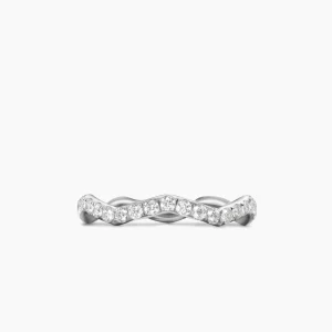 White curvy Ring