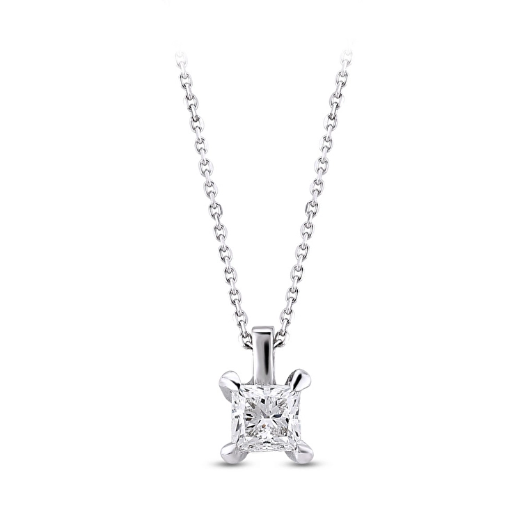 The floating diamond Necklace