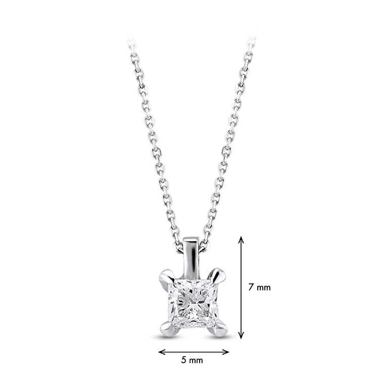 The floating diamond Necklace